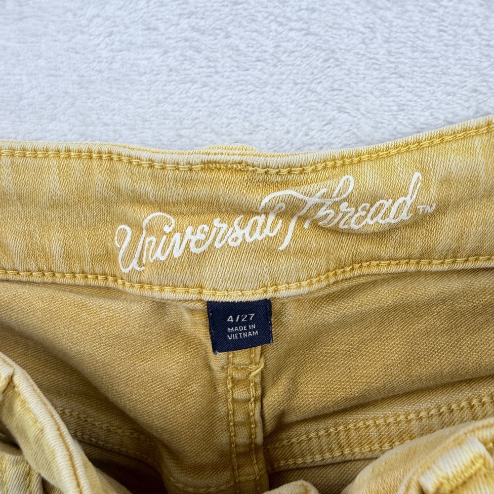 Universal Thread Shorts High Rise Midi Yellow 4/27 - Picture 4 of 8